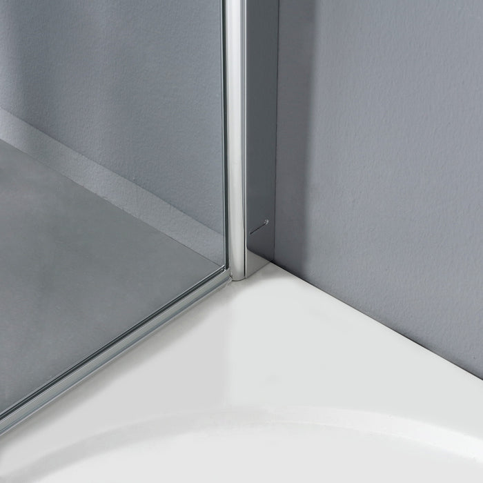 Box doccia walk in 110x190 cristallo trasparente