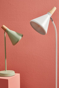 Piantana brill bianco 31x20x148h in metallo