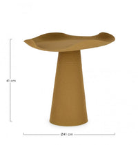 Tavolino lalita senape D.41 x 41h in metallo