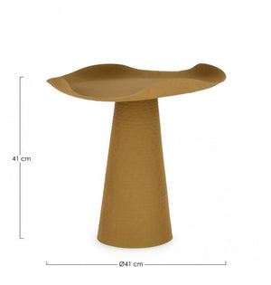 Tavolino lalita senape D.41 x 41h in metallo