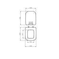 Sedile wc compatibile conca bianco