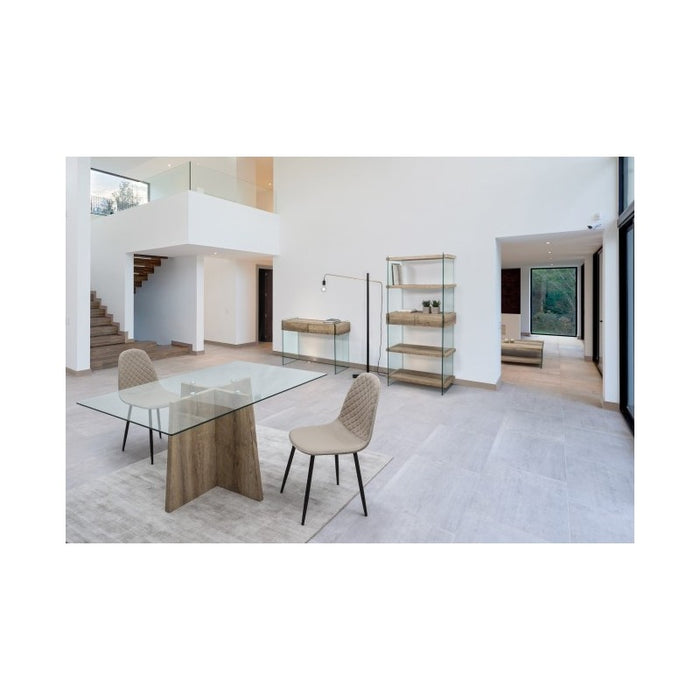 Consolle 2 cassetti moderna legno 110x40x75h cm