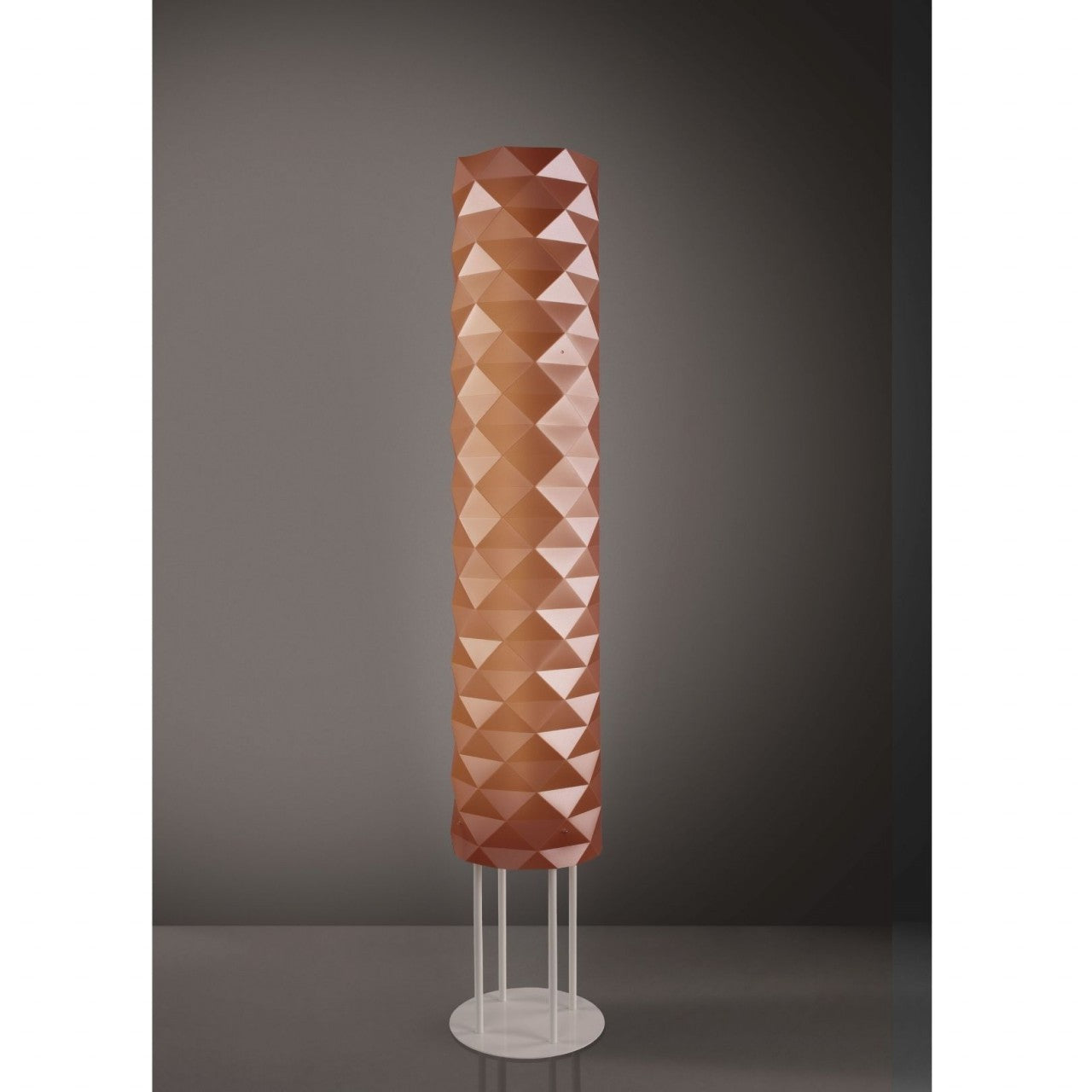 Piantana Base Mt Bianco Cm. 27 x 190 h in Metallo