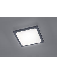Plafoniera Quadrata Da Esterno Trave Led IP54 Antracite 25x25 cm Trio Lighting