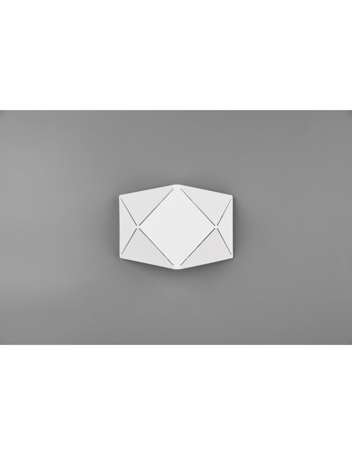 Applique Rettangolare Led Zandor Bianco L18 cm Trio Lighting