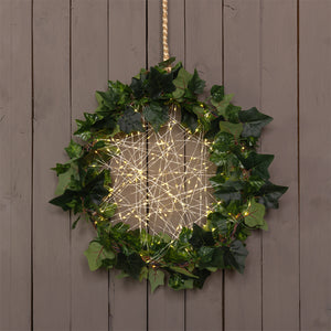 Catena solare 2x20m 200 MicroLED bianco caldo