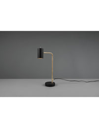 Lampada Da Tavolo Marley Ottone E Spot Nero H45 Trio Lighting