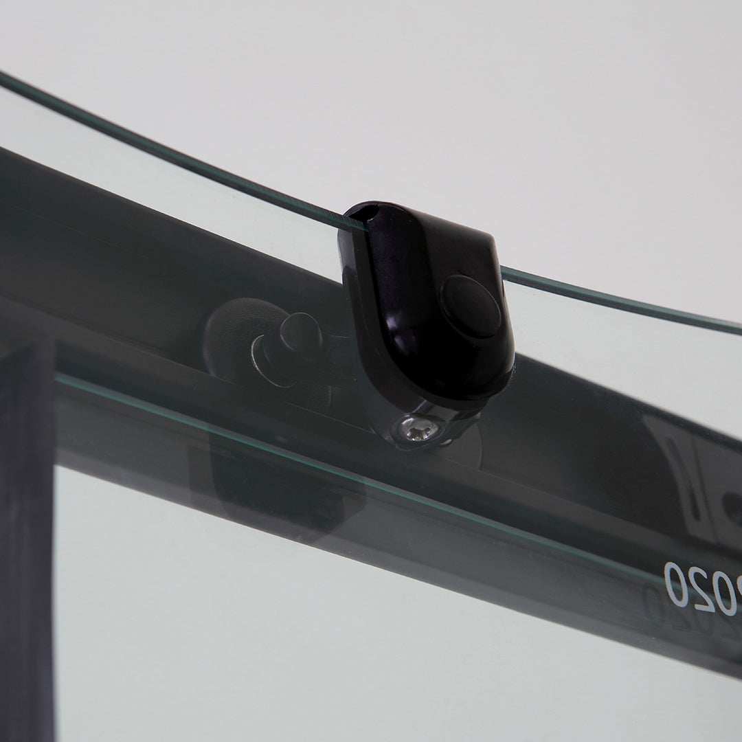 Box doccia semicircolare 80x80 cristallo nero