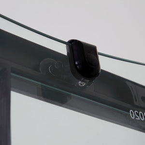 Box doccia semicircolare 80x80 cristallo nero