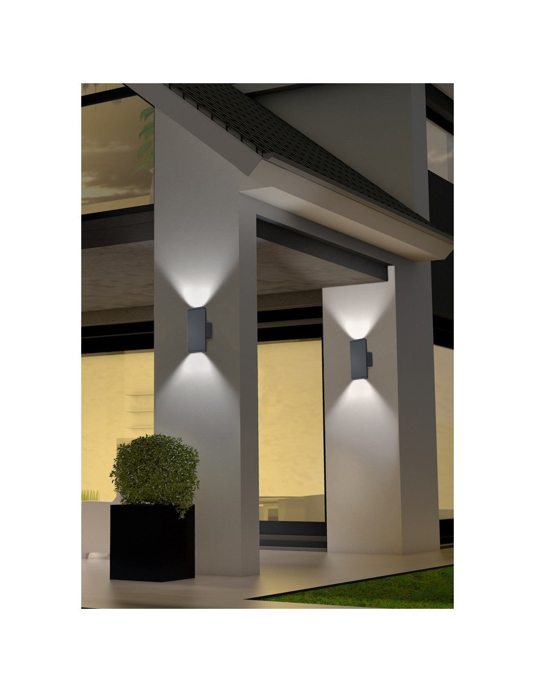 Applique Biemissione Da Esterno Colorado Led IP54 Antracite Trio Lighting