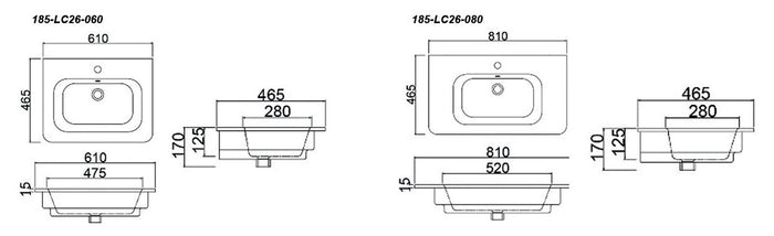 Consolle in ceramica mod. LC26 - Design compatto e raffinato