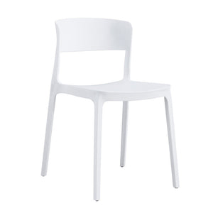 Sedia diaspro polipropilene 46x51x74 cm bianco