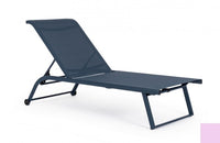 2x Lettino c-ruote navy 70x182x91.5 cm