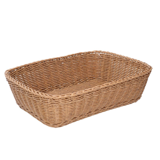 Cestina polyrattan naturale rettangolare cm36x26h10
