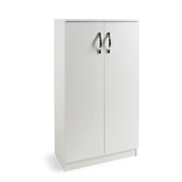 Armadio scarpiera multiuso Bianco in legno nobilitato 2 ante h130x71x38