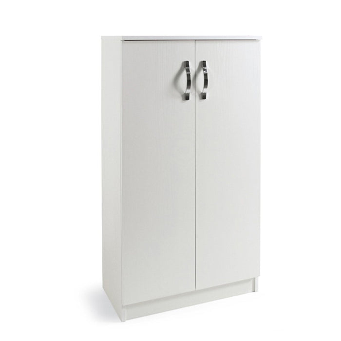 Armadio scarpiera multiuso Bianco in legno nobilitato 2 ante h130x71x38