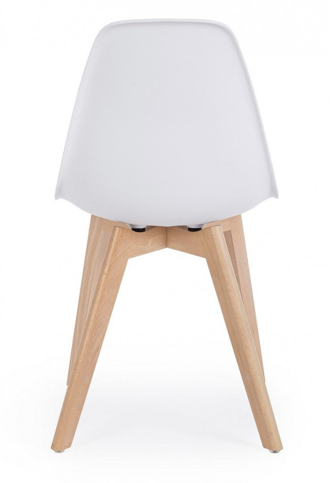 4x Sedia sistema bianco 51.5x46.5x86