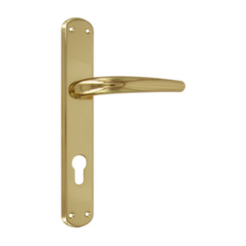 Maniglia oro lucido con placca Q8/FY