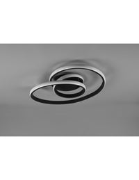 Plafoniera Sansa Led 18,5w Dimmerabile Nero L53 cm Trio Lighting