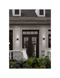 Applique Quadrata Thames Led Doppia Emissione IP54 Antracite 14x14 cm Trio Lighting