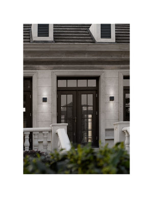 Applique Quadrata Thames Led Doppia Emissione IP54 Antracite 14x14 cm Trio Lighting