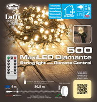 Catena 500 LED Bianco caldo 50m in bobina