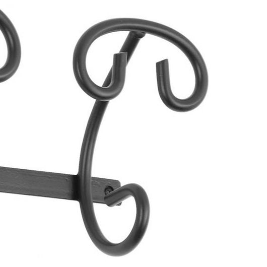 Attaccapanni doppio in ferro battuto Serie Siena.