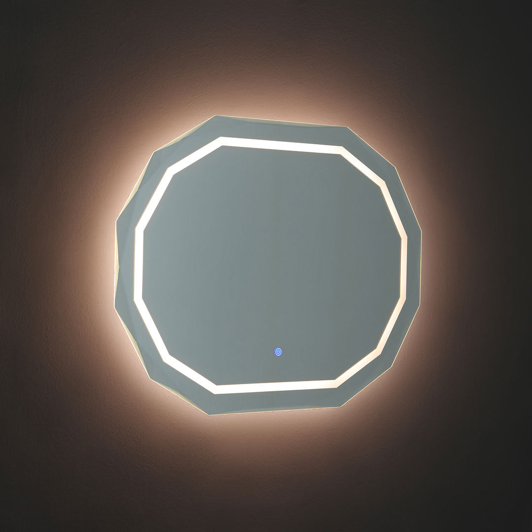 Specchio 90x70 con bordo illuminato a led