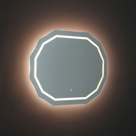 Specchio 90x70 con bordo illuminato a led