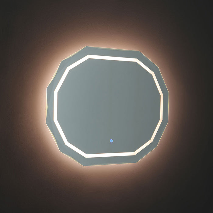 Specchio 90x70 con bordo illuminato a led