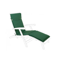 Cuscino lettino in tessuto sfoderabile verde scuro Poly