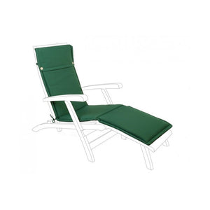 Cuscino lettino in tessuto sfoderabile verde scuro Poly