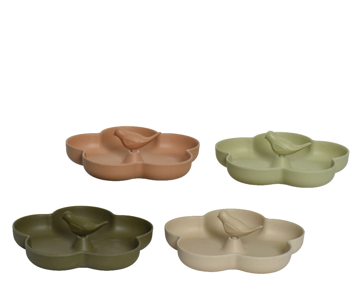 Mangiatoia per uccelli in bamboo - Fiore