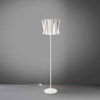 Piantana base e stelo in metallo FOLIO paralume Argento diametro 40x h164 cm