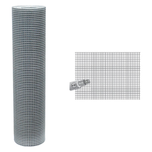 Rete elettrosaldata 6 x 6 cm zincata 25 m