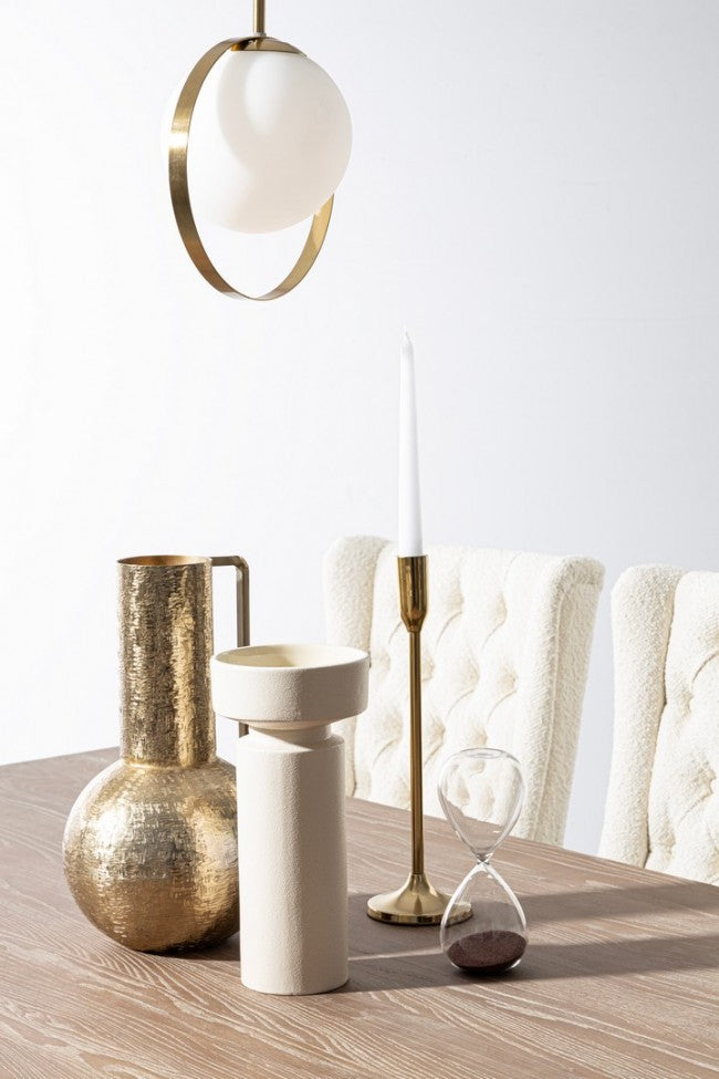 Bottiglia decorativa oro D.20,5x37h cm