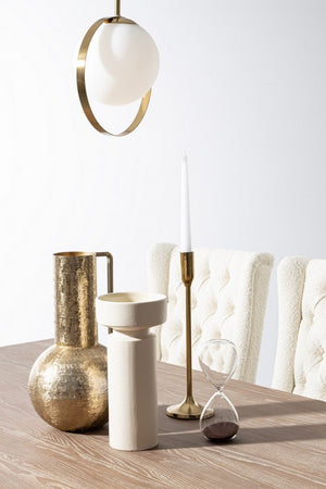 Bottiglia decorativa oro D.20,5x37h cm