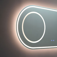 Specchio ovale 180x80 con illuminazione led