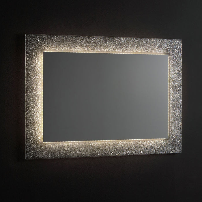 Specchiera reversibile 98x70 in vetro ghiaccio