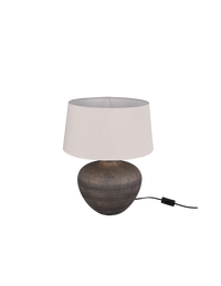 Lume Base Ceramica Paralume Sabbia Lou Ø38 cm Trio Lighting