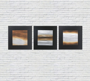 Olio su tela multicolor e telaio in legno 80x80 cm