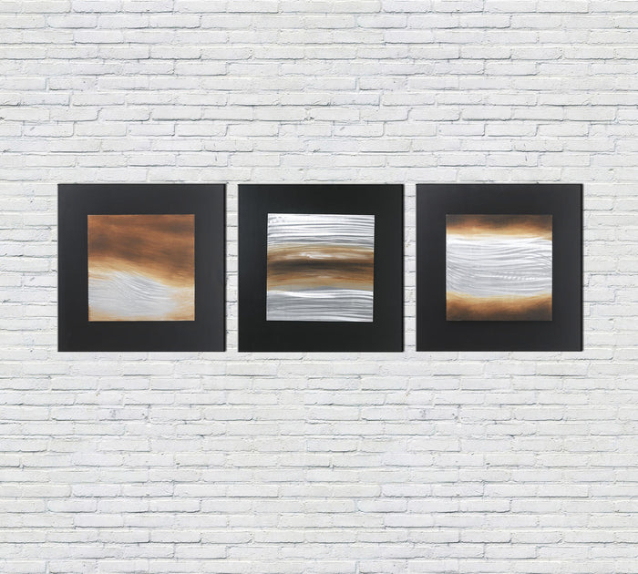 Olio su tela multicolor e telaio in legno 80x80 cm