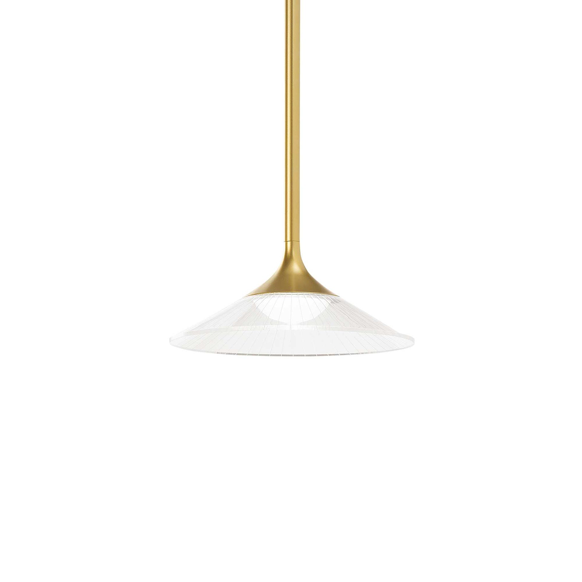 Lampada a sospensione oro D 180 x H min 530 - max 1870 mm