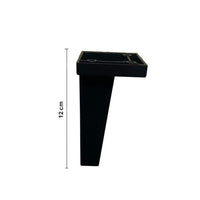 Piede per mobile nero 5,5x5,5 cm