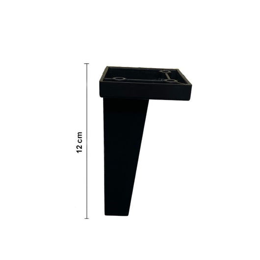 Piede per mobile nero 5,5x5,5 cm