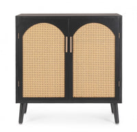 Credenza Josine Nero 80x40x80 in legno