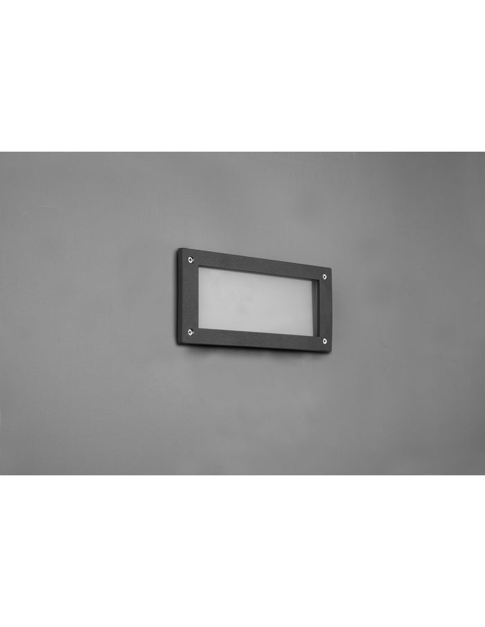 Applique Led Segnapasso Per Esterno Kelly Alluminio Antracite IP44 Trio Lighting