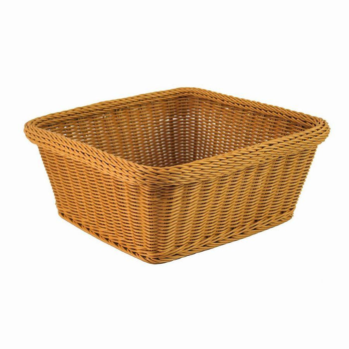 Cesta espositore polyrattan francesina marrone cm 38