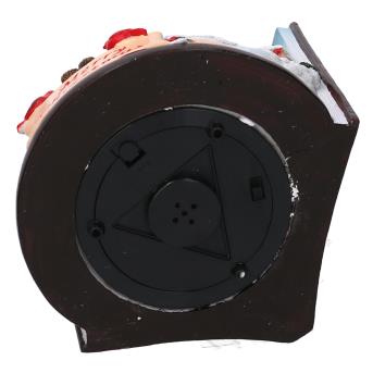 Palla di vetro led resina libro con musica cm14x14h16,5