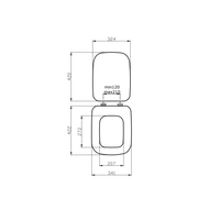 Sedile wc con copriwc modello alfana bianco